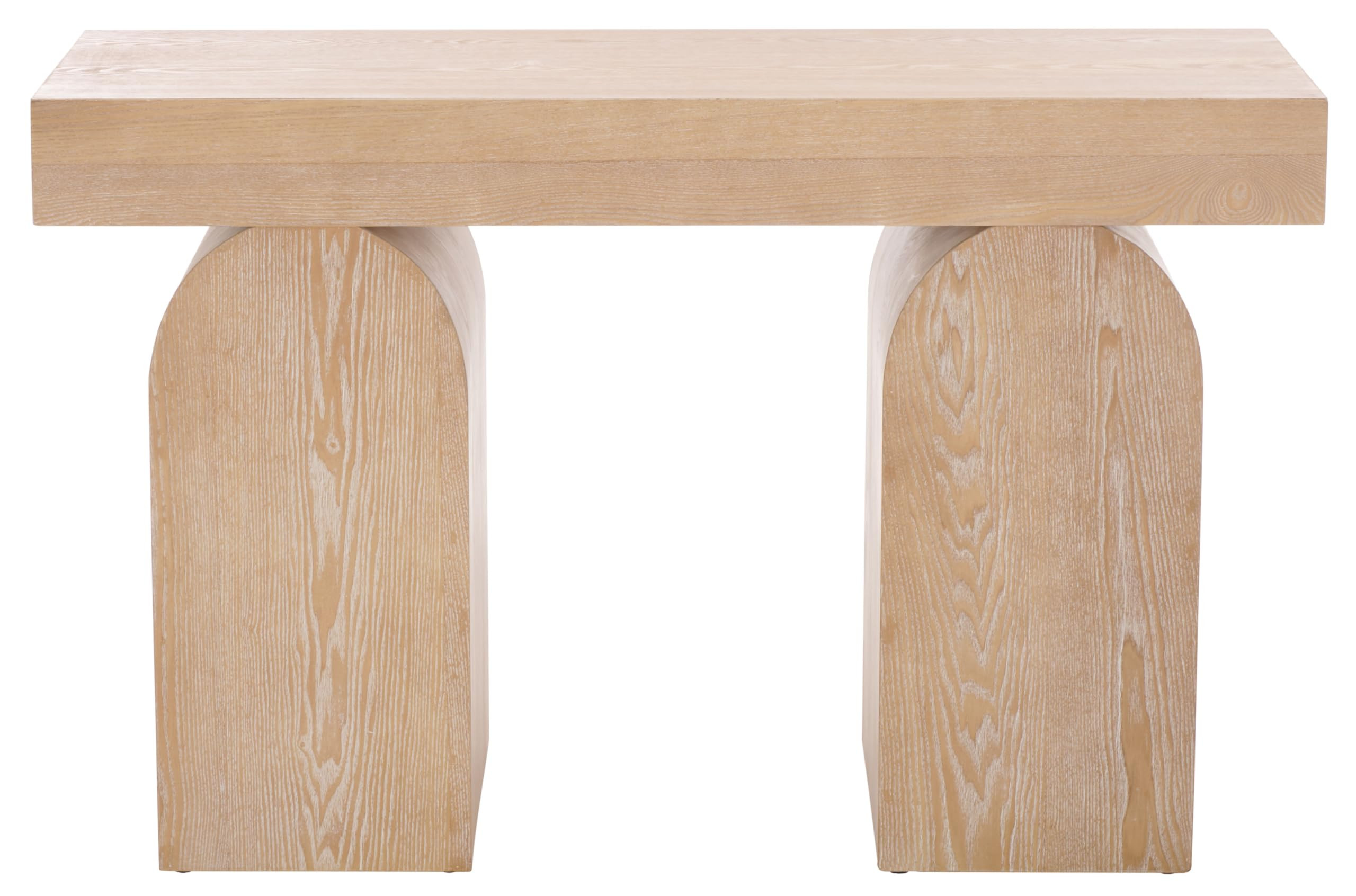 SAFAVIEH Home Collection Ekoshi Mid-Century Modern Bleached White Console Table (CNS2306B) | Amazon (US)