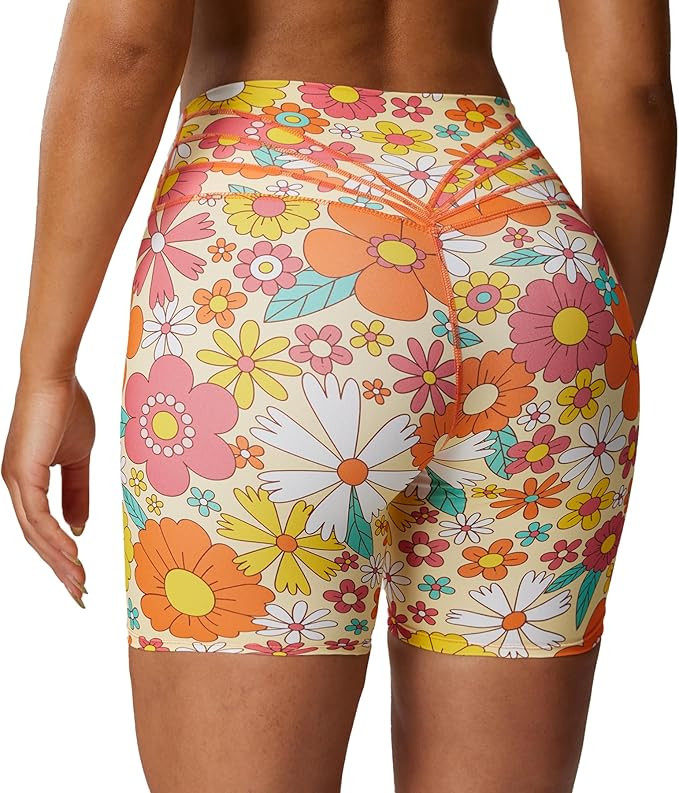 Aoxjox Trinity Workout Biker Shorts for Women Tummy Control High Waisted Exercise Athletic Gym Ru... | Amazon (US)