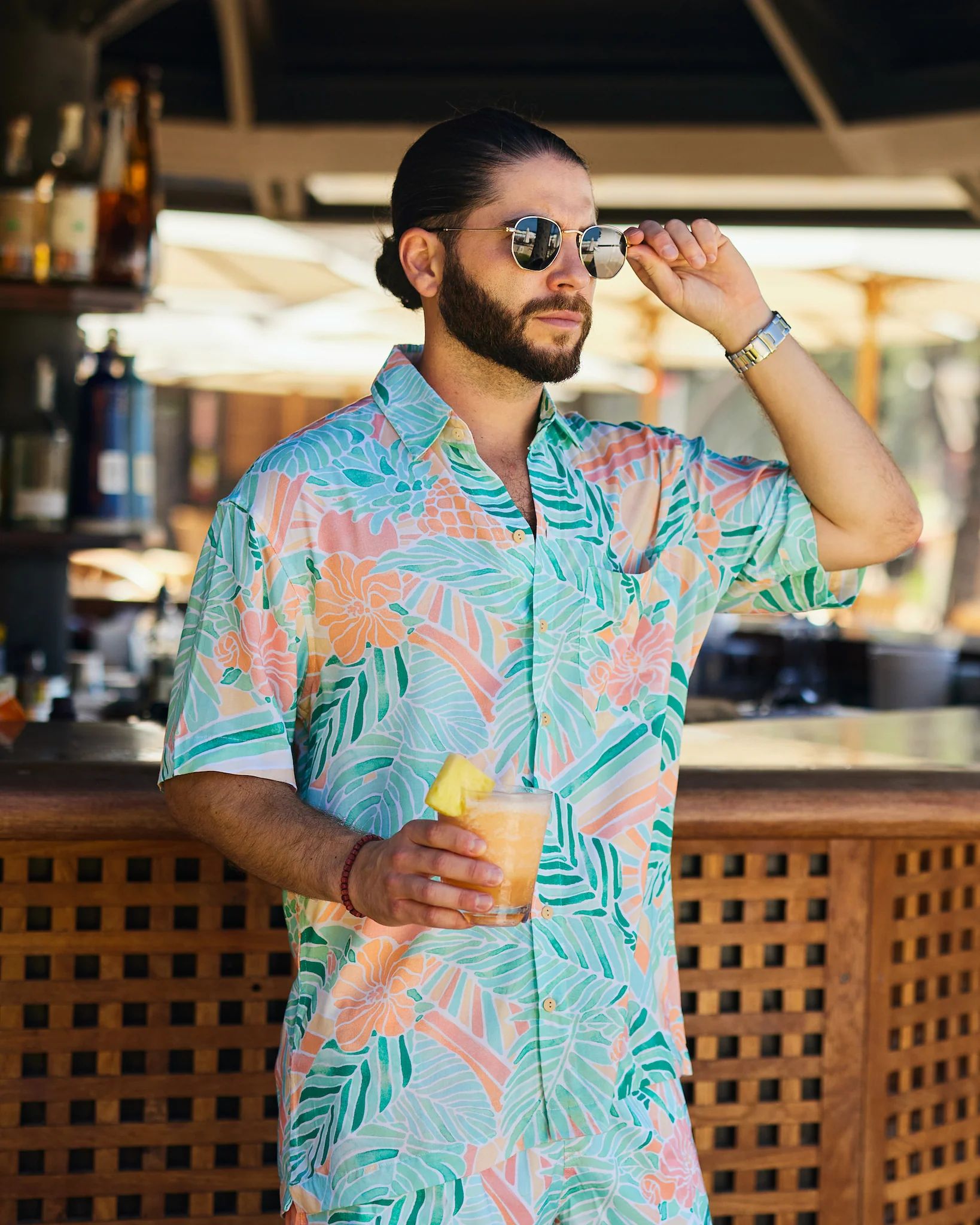 The Hawaii - Mens Hawaiian Short Sleeve Shirt | Kenny Flowers