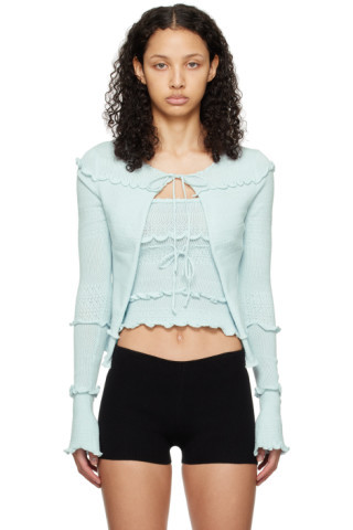 Blue Balena Cardigan | SSENSE