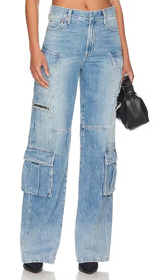Cay Baggy Cargo Jean in Brea Blue | Revolve Clothing (Global)