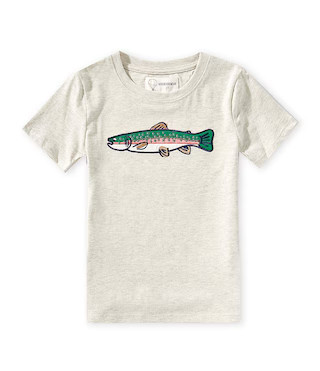 Adventurewear 360 Little Boys 2T-7 Trout Applique Short Sleeve T-Shirt - 4 | Dillard's