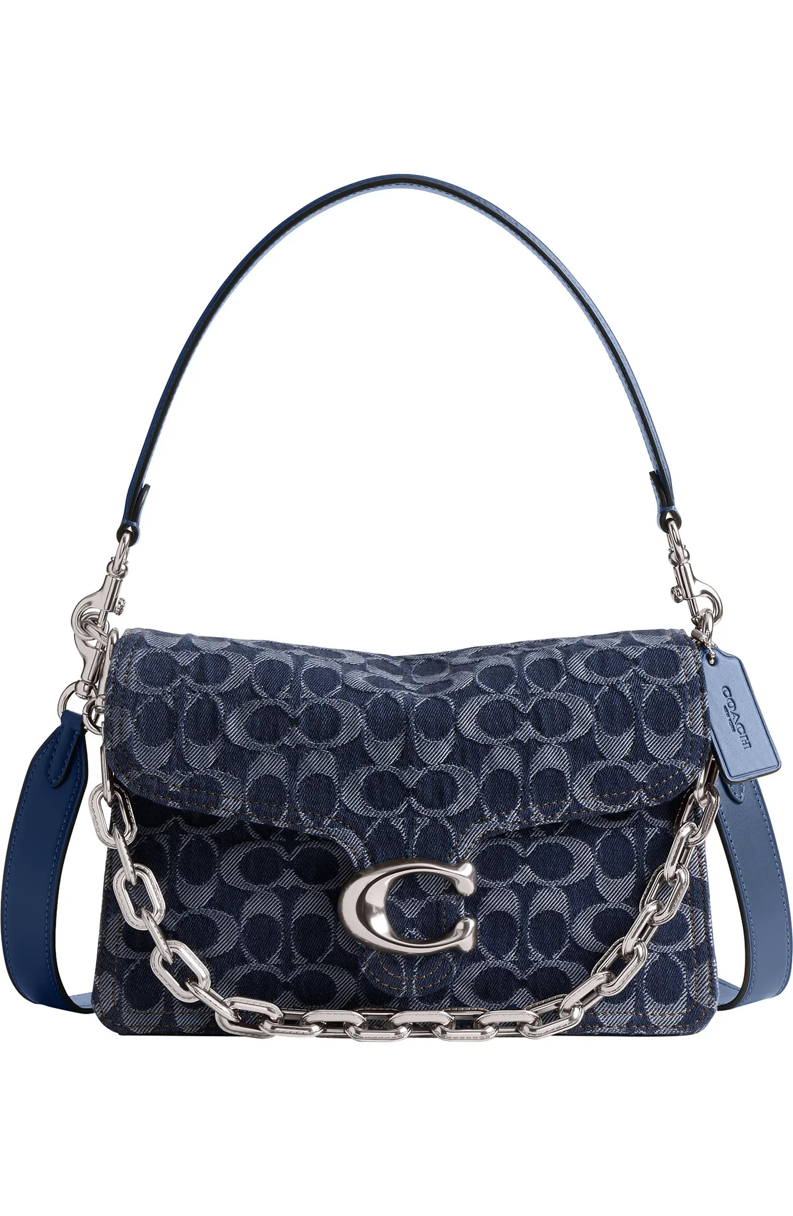 Signature Chain Denim Shoulder Bag | Nordstrom