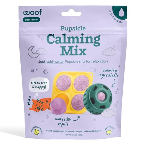 WOOF Dog Pupsicle Mix - Easy-to-Make DIY Pupsicle Refills - Tasty, Healthy Pupsicle Mix - Wholesome Ingredients - Long-Lasting - Calming Mix | Amazon (US)