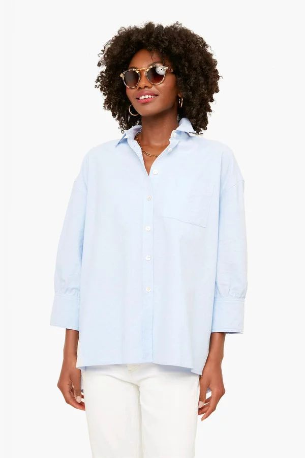 Blue Oxford Adair Boyfriend Shirt | Tuckernuck (US)