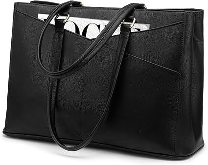 Laptop Tote Bag for Women 15.6 Inch Waterproof Leather Computer Bags Business Office Work Briefca... | Amazon (US)