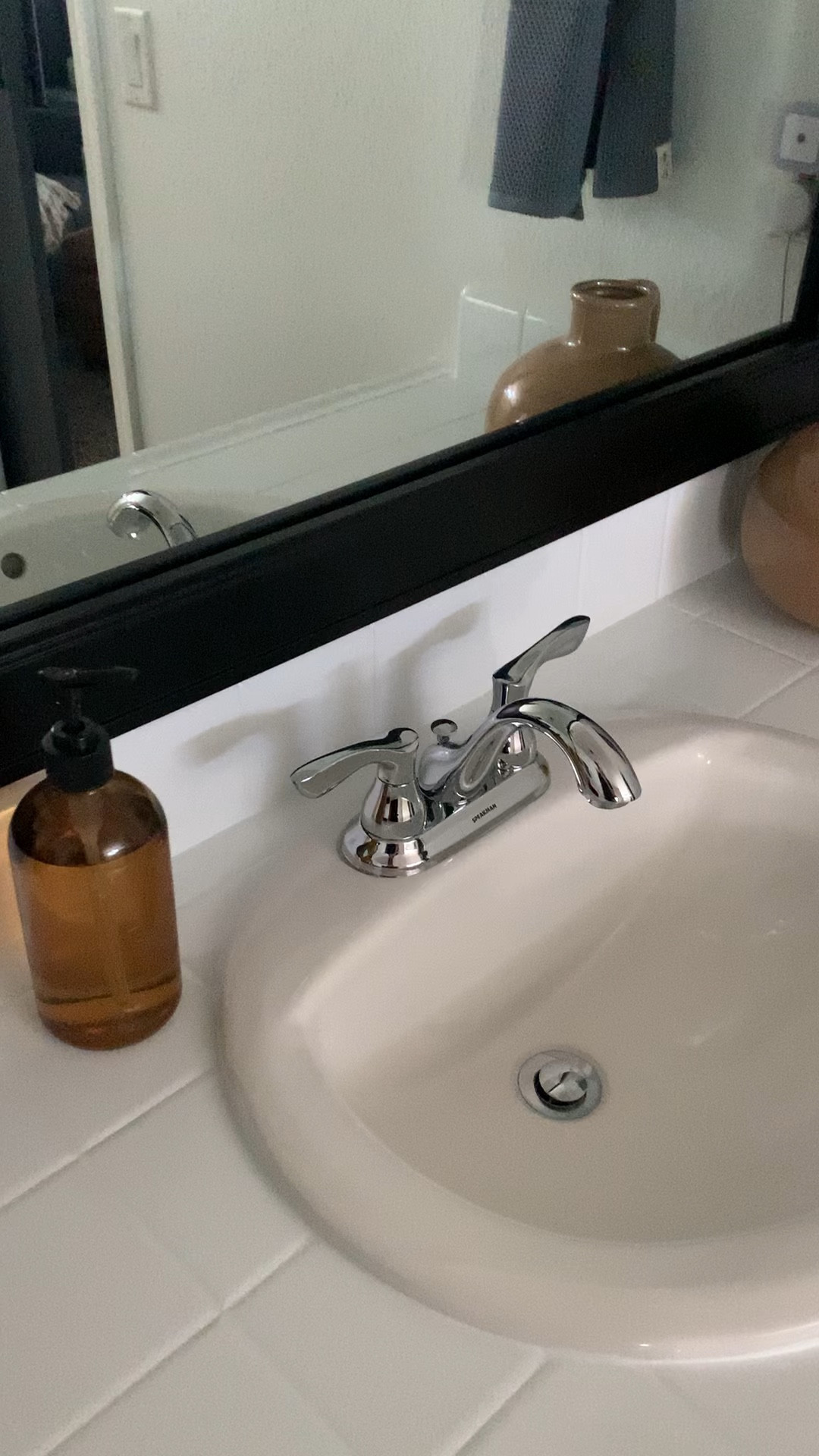 Bathroom makeover featuring faucets, pulls and knobs, and more! #bathroommakeover #bathroomdesign 

#LTKFindsUnder100 #LTKFindsUnder50 #LTKHome