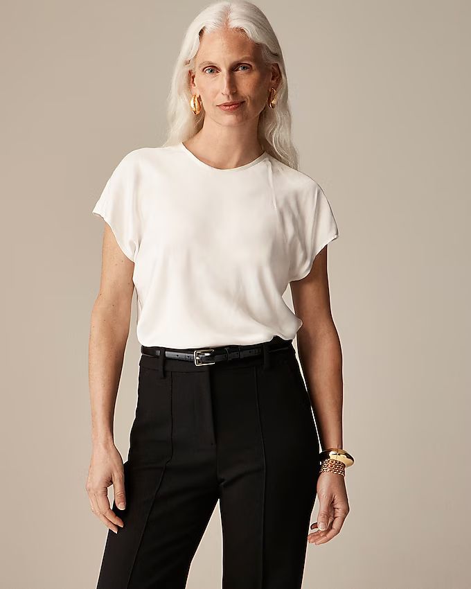 Drapey T-shirt top | J. Crew US