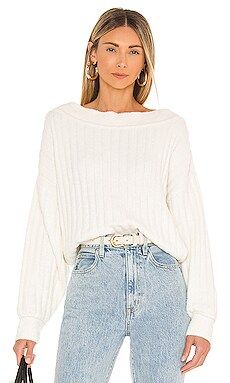 Free People Cabin Fever Pullover in White from Revolve.com | Revolve Clothing (Global)