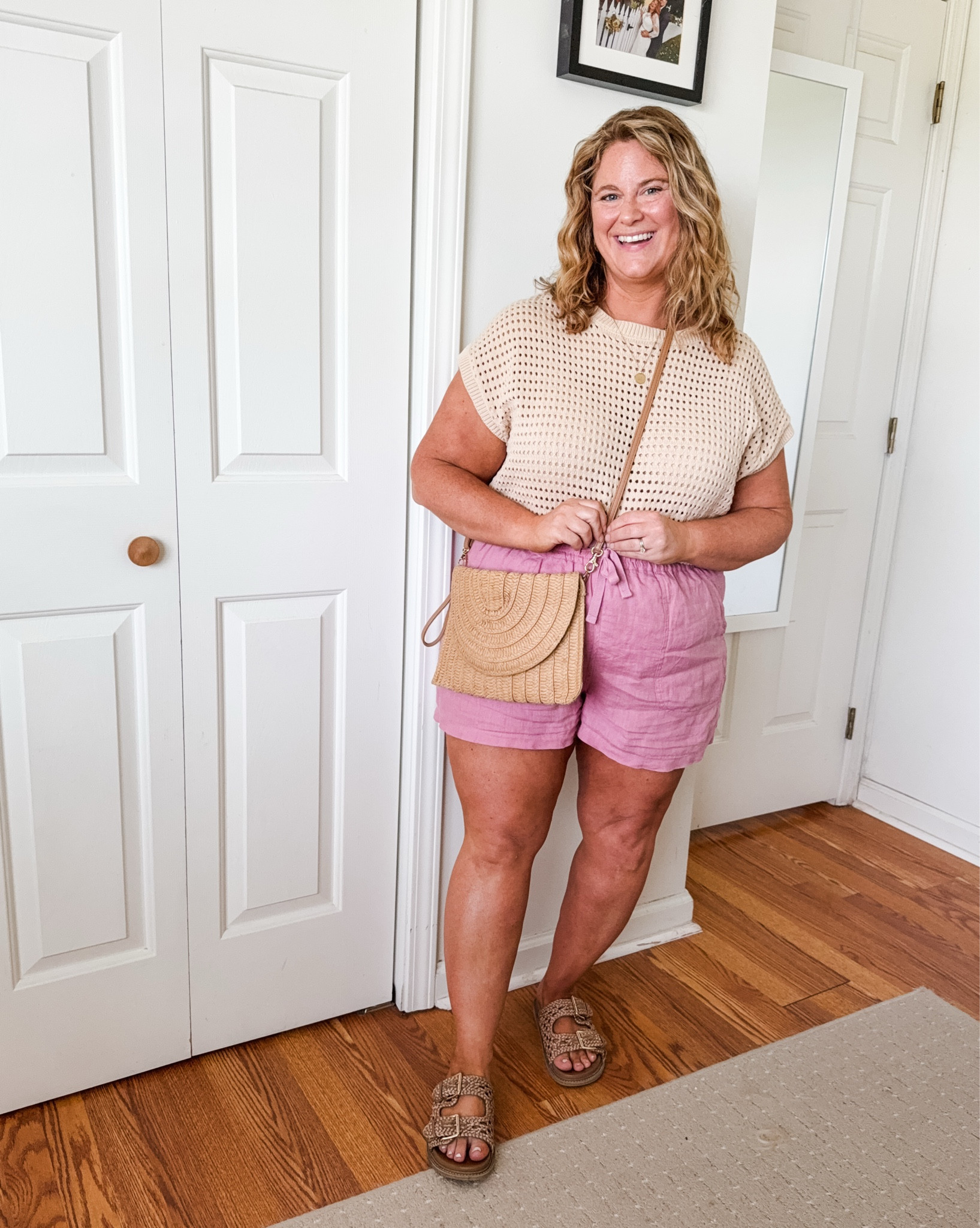 I’m loving these linen shorts from quince! I got an XL but likely could have done a large too as they’re a little loose. 

XL in sweater top
XL in navy tank, large in gauze button down
xL in striped tee
XL in white tee, denim shirt is older so linked similar 
L in graphic tee (sold out- also linked similar) 

#LTKFindsUnder50 #LTKSeasonal #LTKMidsize
