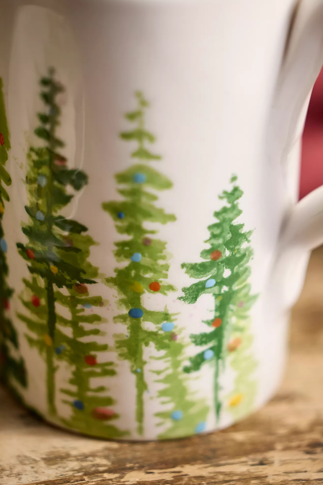 Holiday Forest Stoneware Mug | Anthropologie (US)