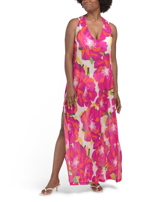 Bloom Mesh Cover-up Maxi Dress | TJ Maxx