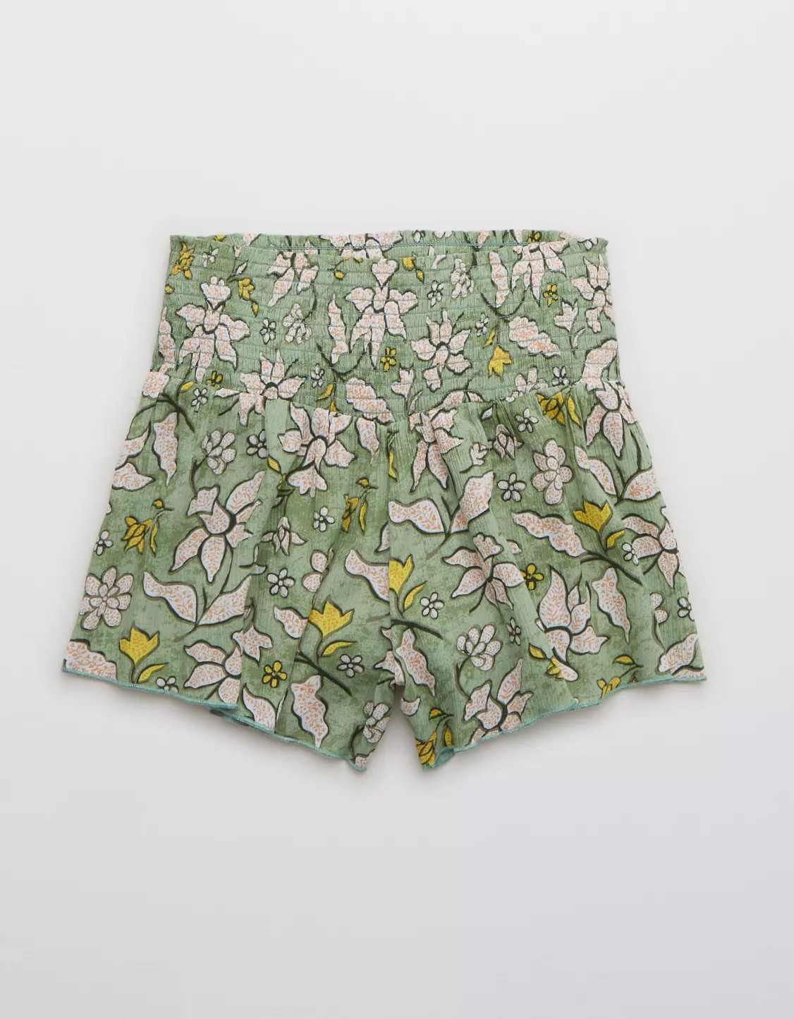 Aerie Real Good Smocked High Waisted Short | American Eagle Outfitters (US & CA)