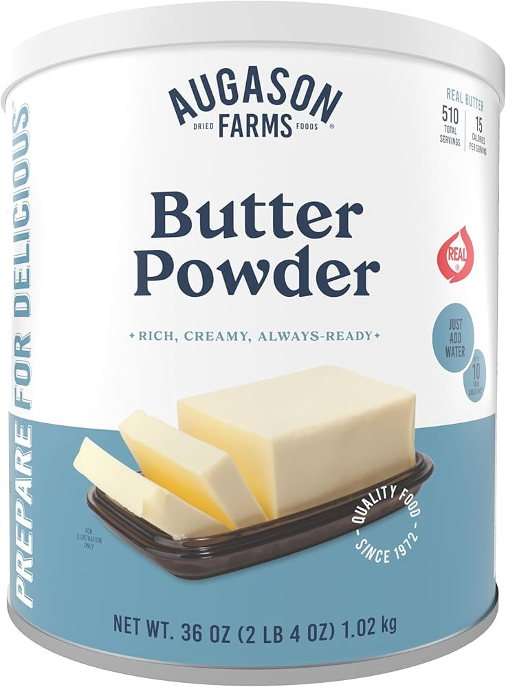 Augason Farms Butter Powder Can, Emergency Food Supply, Everyday Meals, 510 Servings | Amazon (US)