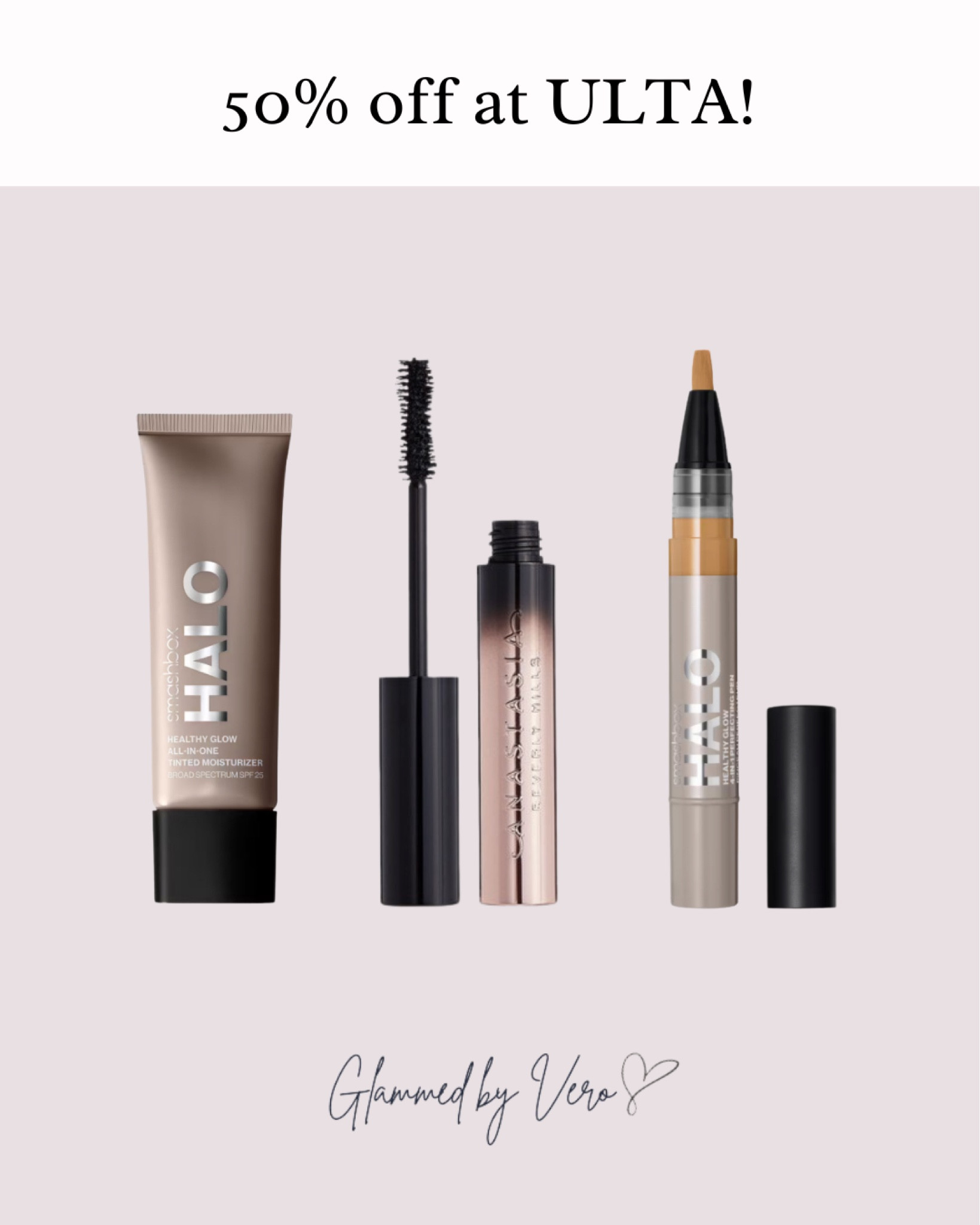 🎉💄✨ Calling all makeup lovers! Get ready to slay with 50% off these items today at Ulta! 💋
Love this mascara, tinted moisturizer and brightner! 

 #MakeupSale #UltaBeauty #SlayAllDay 🛍️💅 

#LTKSaleAlert #LTKBeauty