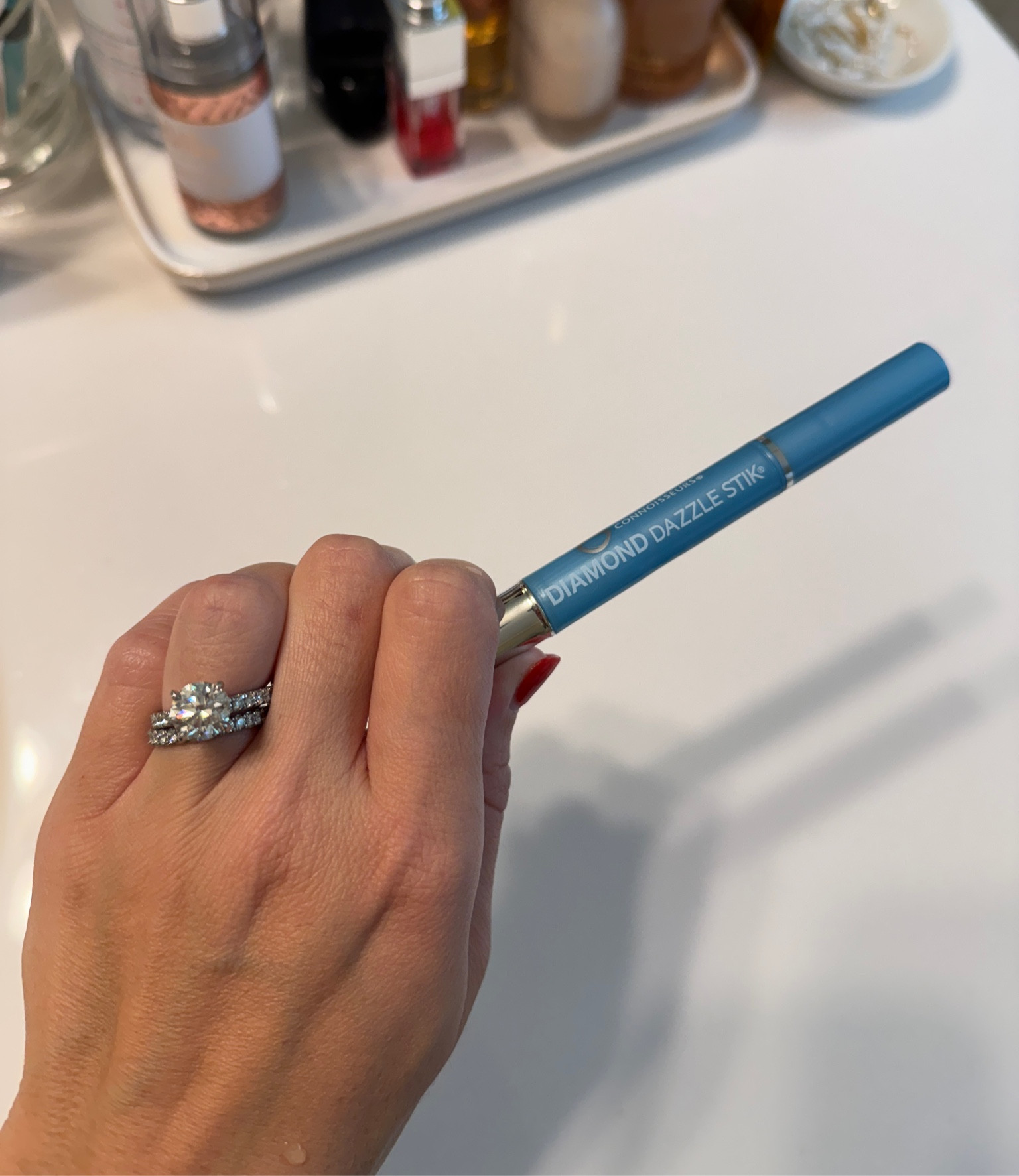 Literally the best gift you can give a newly engaged or married person. This diamond ring cleaner is so much easier than any other one I’ve had. You can take it with you anywhere. And it lasts forever! You just rub the brush on your ring. Wash your ring with water and done! Makes it SO shiny every time!

#LTKWedding #LTKFindsUnder50 #LTKBeauty