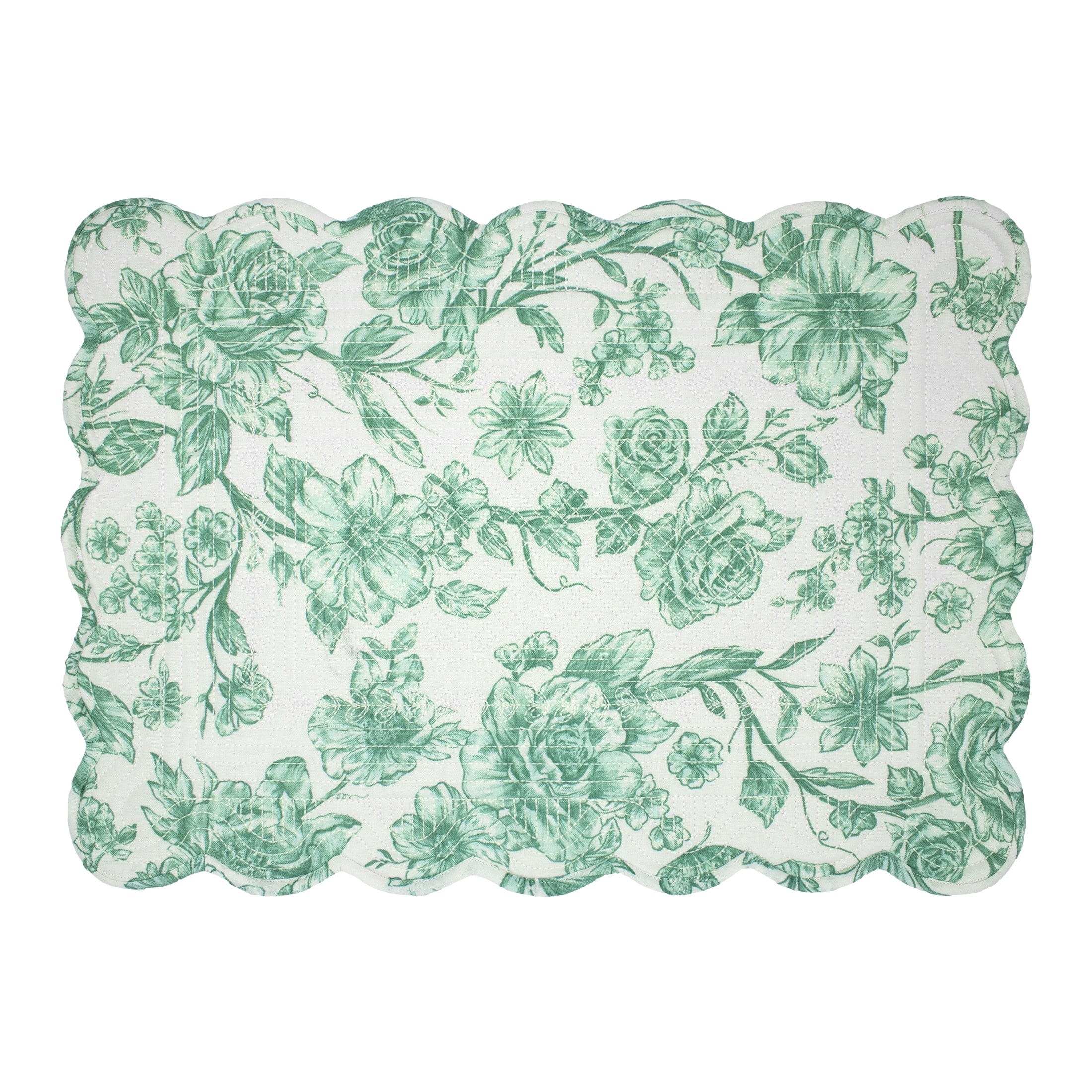 The Pioneer Woman Agatha Quilted Fabric Placemat, Multicolor, 14" x 20" | Walmart (US)