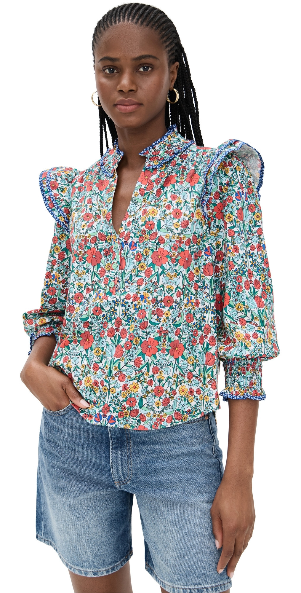 Shoshanna Bevil Top Multi XS | Shopbop