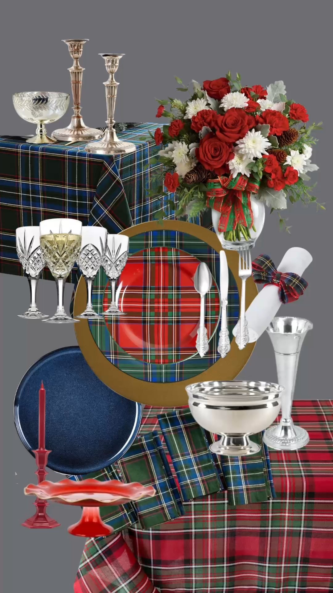 ✨ Setting the perfect Classic Christmas Table! ✨ 

I love this timeless look. Layering traditional tartan plaids in red, green, and navy with crisp white linens and sparkling silver is the key to holiday elegance. Don't forget the crystal stemware and a lush, festive centerpiece! ❤️💚

#ChristmasTable #HolidayTableSetting #ClassicChristmas #FormalDinner #TartanPlaid #ralphlairenstyle #ChristmasDecor

#LTKHome #LTKHoliday #LTKSeasonal