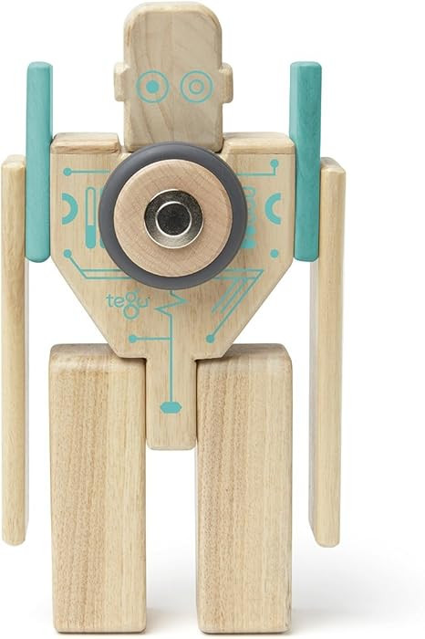 Tegu Magbot Magnetic Wooden Block Set, 1-99 years old, 9 piece | Amazon (US)