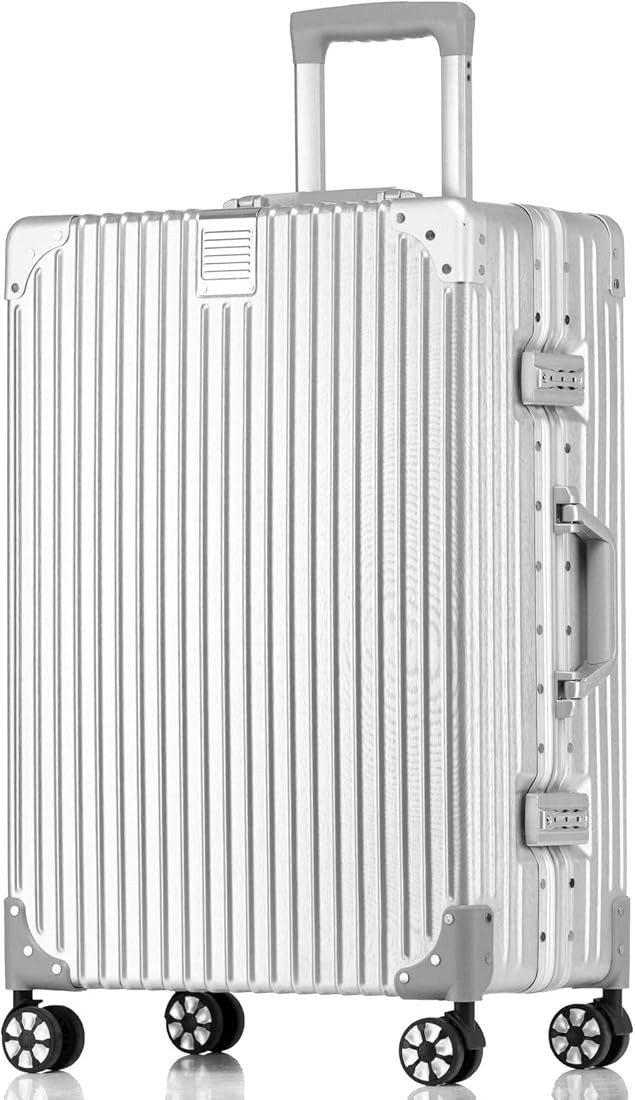 HotWay Carry On Luggage with Aluminum Frame, 20 Inch PC Hard Shell Suitcase with Spinner Wheels a... | Amazon (US)