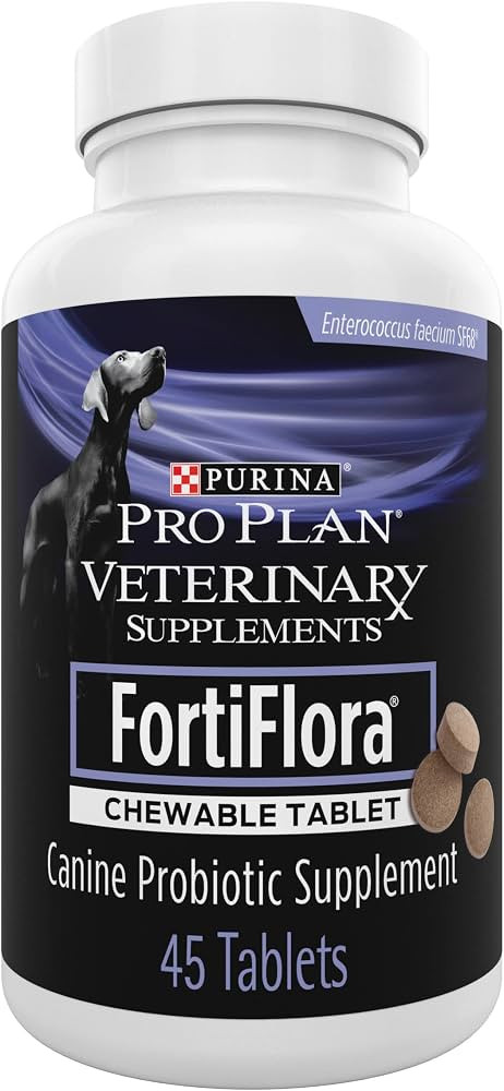 Purina Pro Plan Veterinary Supplements FortiFlora Chewable Dog Probiotic Supplement Tablets - 45 ... | Amazon (US)
