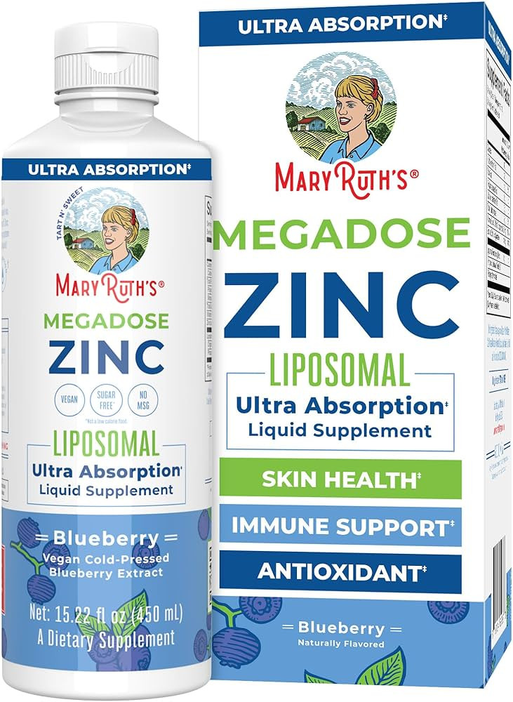 MaryRuth Organics Nutritional Supplement | Liposomal Liquid Zinc Supplement with Vitamin E | Over... | Amazon (US)