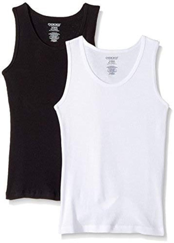 Cherokee Boys' Tank Tops Breathable Cotton Active Wear, 2-Pack | Amazon (US)