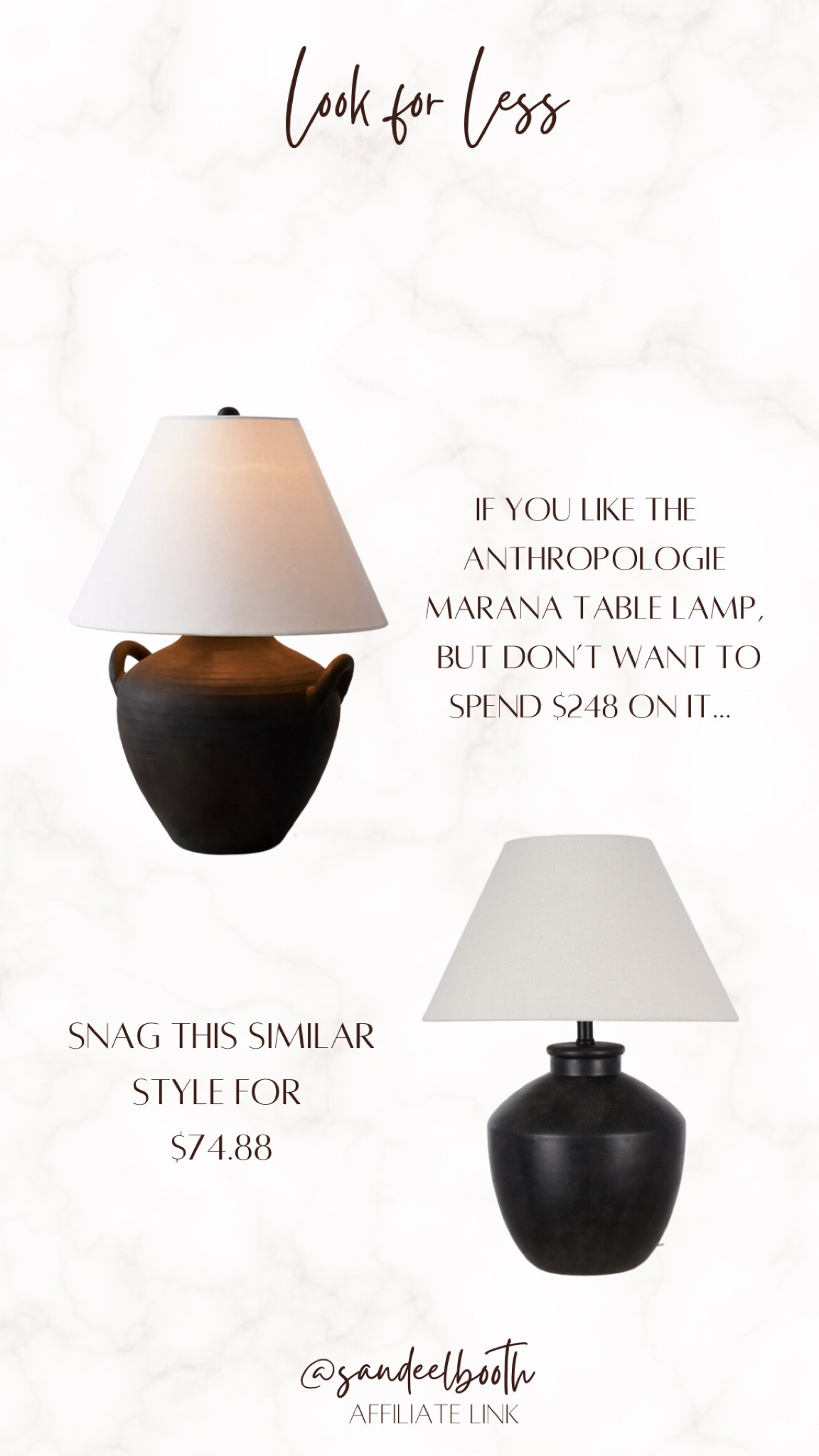 Anthropologie lamp lookalike. Fall Decor

#LTKstyletip #LTKhome #LTKfindsunder100