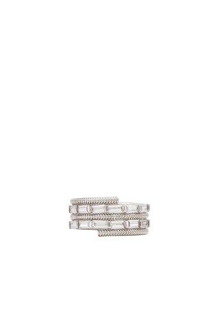 Luv AJ Baguette Coil Ring in Silver from Revolve.com | Revolve Clothing (Global)