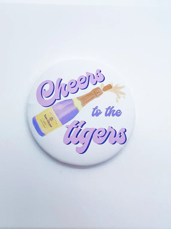 Tiger Champagne Button - Etsy | Etsy (US)