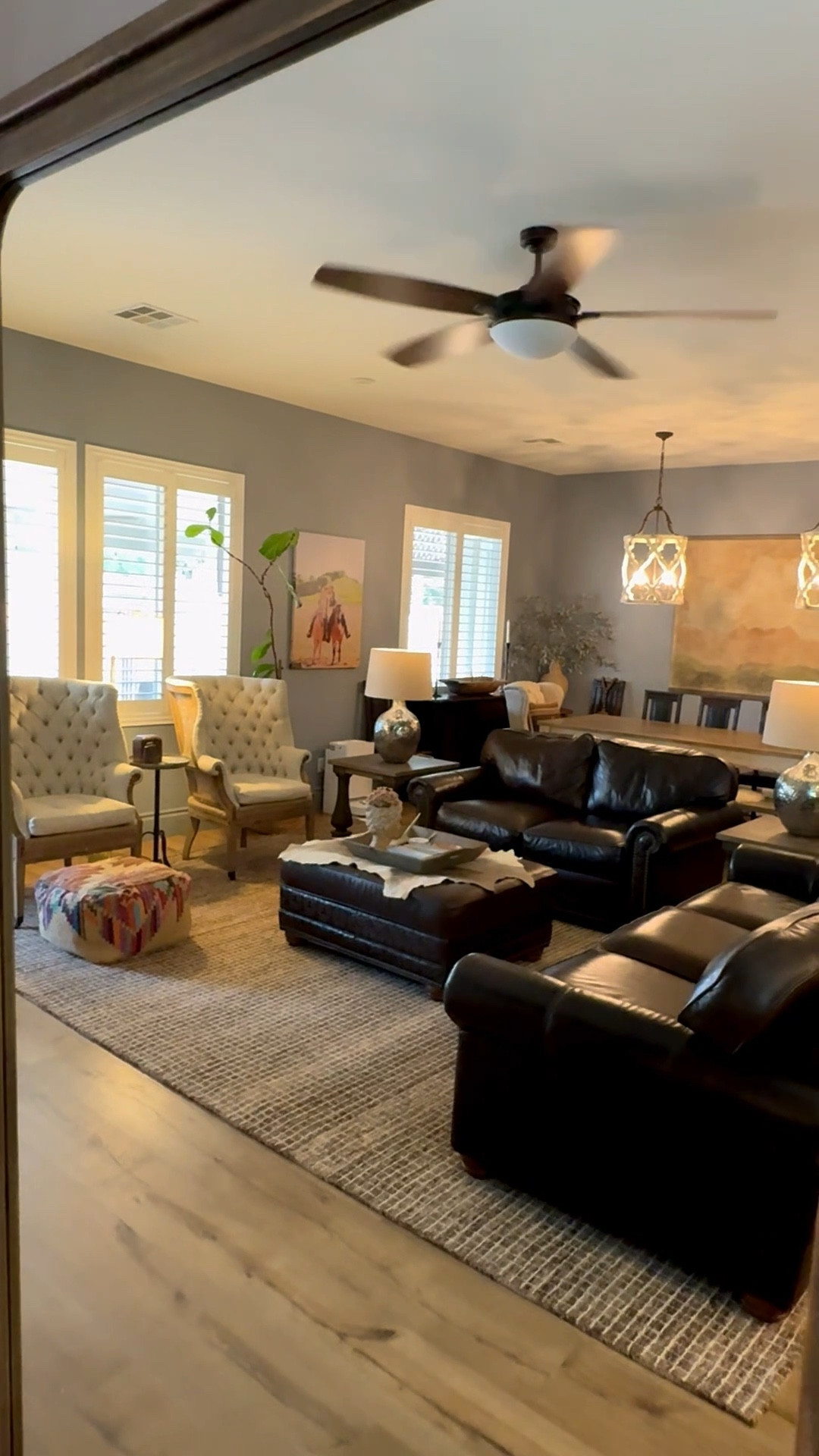 I did a mini living room refresh this weekend which included adding a new area rug and getting rid of our old pillows. I ordered swatches for new pillow covers as well so I will update you once I make the selections for those. I decided to go with a darker rug since this is our main family space and our daughter is known to spill things now and then. 🙃 *Rug Tip: order a rug that is big enough for ALL of your furniture to sit on. floor mirror | area rug | living room decor | 

#LTKHome #LTKStyleTip #LTKSaleAlert