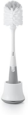 OXO Tot Bottle Brush with Nipple Cleaner and Stand, Gray | Amazon (US)