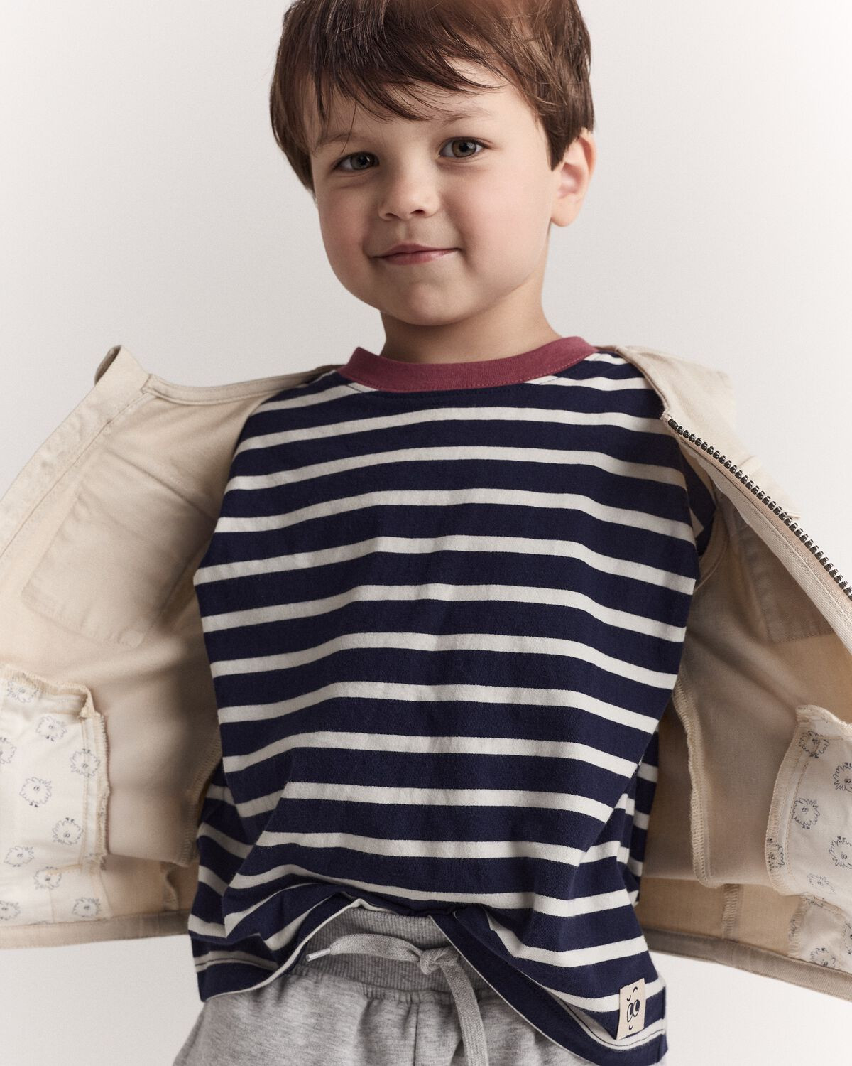 Toddler Striped Short-Sleeve Relaxed Subway Tee - Navy | Carter's Inc