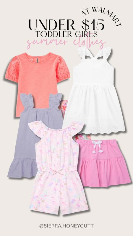 Under $15 toddler summer girls clothes from Walmart!! 

Colorful dresses girls toddler kids family spring seasonal summer coral pink purple white affordable mom favorites 

#LTKSeasonal #LTKFamily #LTKFindsUnder50