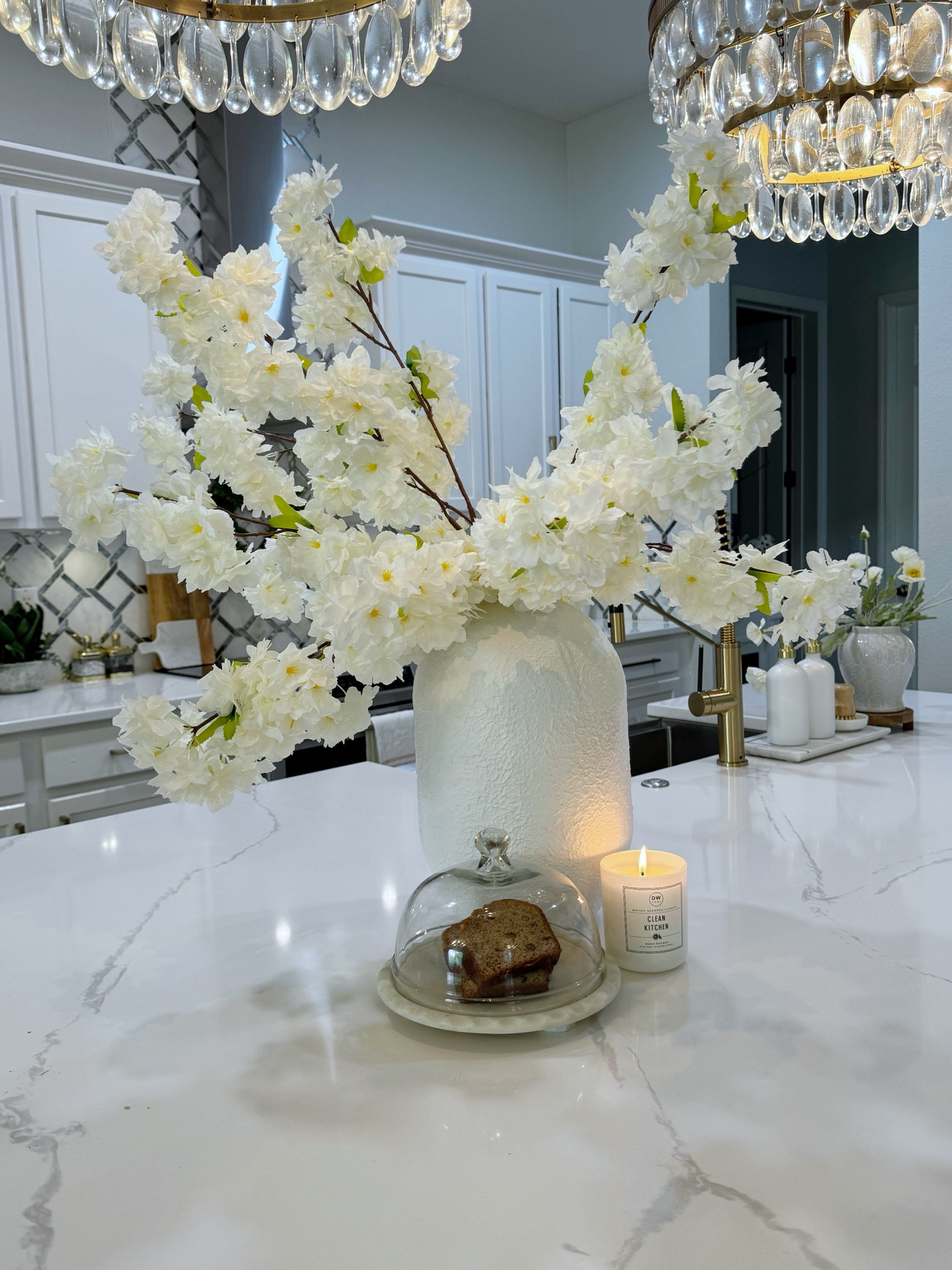 Styled my kitchen counter/island using my favorite cherry blossom stems from Amazon  

#LTKFamily #LTKHome #LTKSaleAlert