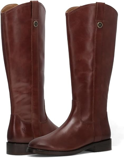 Frye Womens Melissa Button Tall Inside Zip Riding Boots | Amazon (US)