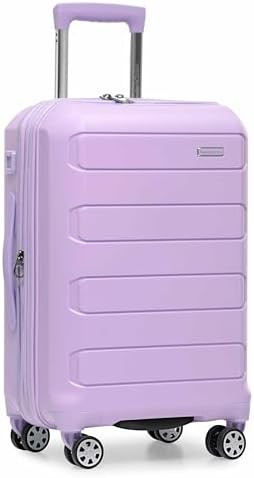 Traveler's Choice Pagosa Hardshell Expandable Luggage with Spinner Wheels, Lavender, 22-Inch Carr... | Amazon (US)