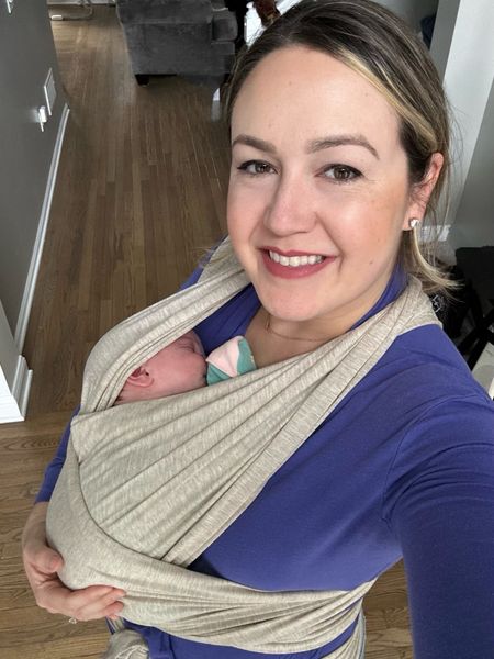 My baby girl loves the Solly Wrap! She is close and wrapped up like she was in the womb! I love the snuggles while I can get some things done around the house, or even be able to eat!

#LTKbaby #LTKfindsunder100 #LTKfamily