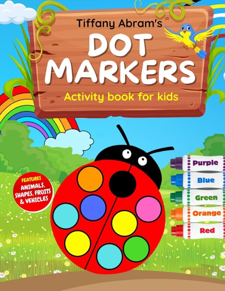 Dot Markers Activity Book for Kids Ages 2-5 - Easy Guided Big Dots Featuring Animals, Shapes, Fru... | Amazon (US)