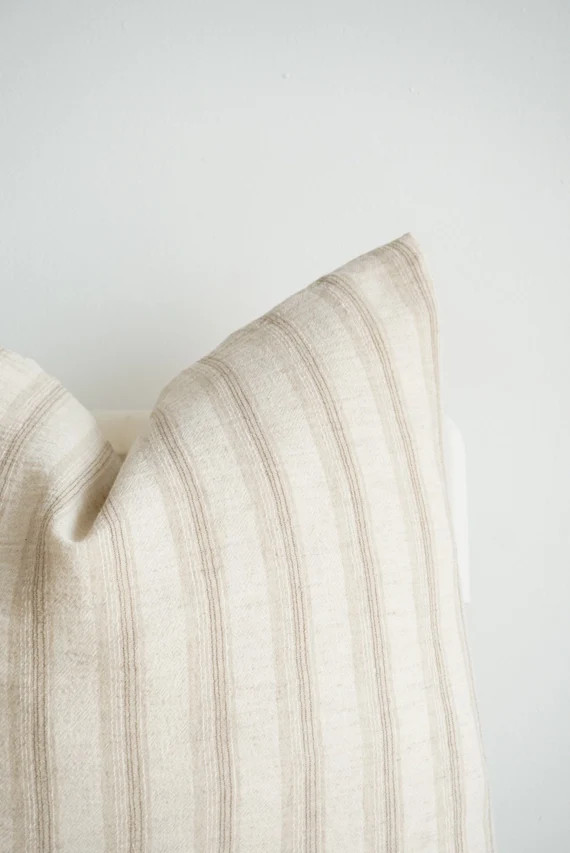 Neutral Hemp hand woven Pillow Cover | Etsy (US)