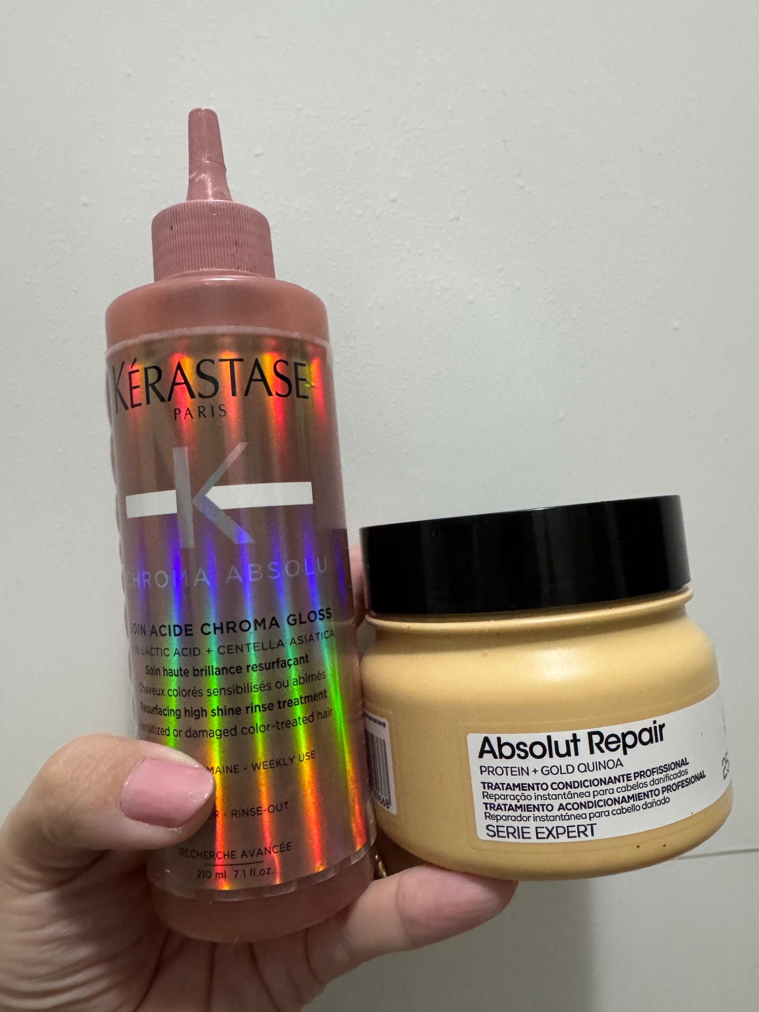 Dupla imbatível para reparação profunda: máscara Absolut Repair e acidificante da Kérastase, meus preferidos ! 

#LTKbrasil #LTKpromo #LTKbeleza