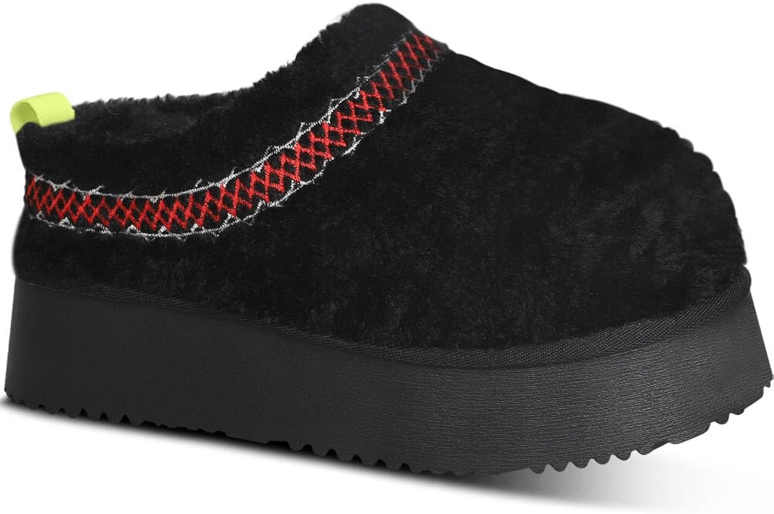 NATRAKI Women's Platform Slippers Mini Boots Braid Slippers with Plush Fleece Lining Fuzzy Slippe... | Amazon (US)