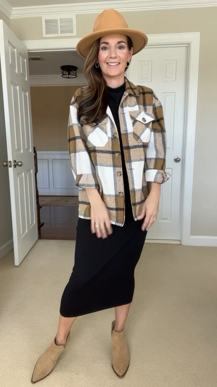 Little Black Dress styled 3 ways. Which is your favorite? 10/10 dress for me * It's slimming, sleek and stretchy (not pregnant but it is bump friendly). For ref I'm 5'3 and wearing size xs.
You can also click the link in my profile to shop.
#Ibd #littleblackdress #targetfashion #target #targetfinds #targetstyle #falldresses #falldress #fallstyle #fall #blackdress #maternity #bumpstyle #workwear #workwearstyle #affordablefashion #casualstyle 

#LTKfindsunder50 #LTKworkwear #LTKstyletip