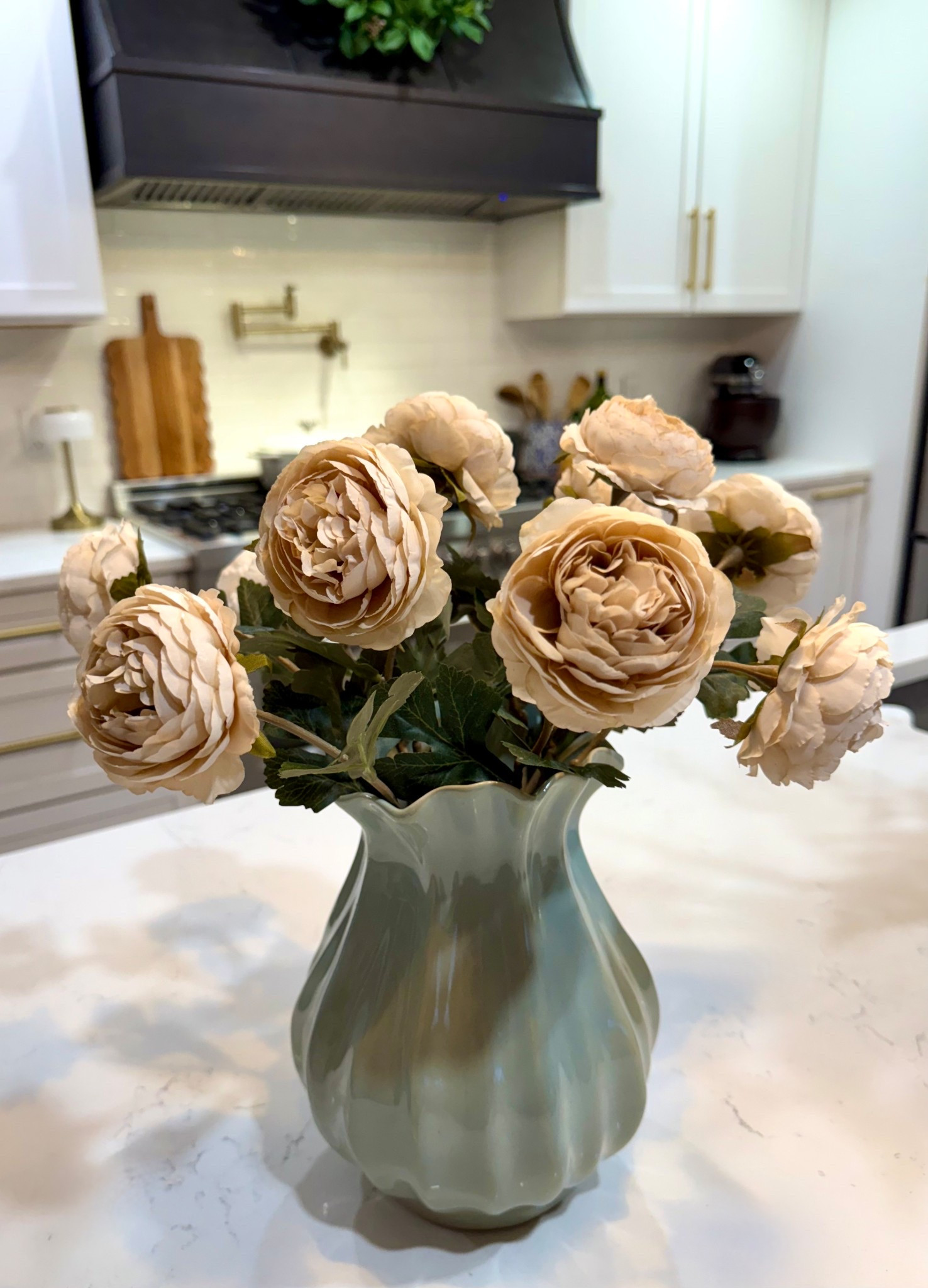 I found some beautiful peonies for the pleated blue vase from Target. This is what I had in mind.😍
UPDATE! My Amazon peonies are out of stock. I added some more highly rated options! 

#LTKFindsUnder50 #LTKSeasonal #LTKHome