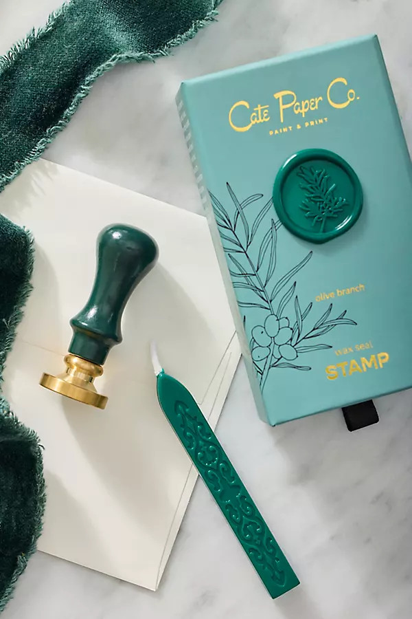 Olive Sprig Brass Wax Stamp at Terrain | Terrain