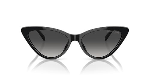 Michael Kors Women's MK2195U Harbour Island Universal Fit Cat Eye Sunglasses, Black/Dark Grey Gradient, 56 mm | Amazon (US)