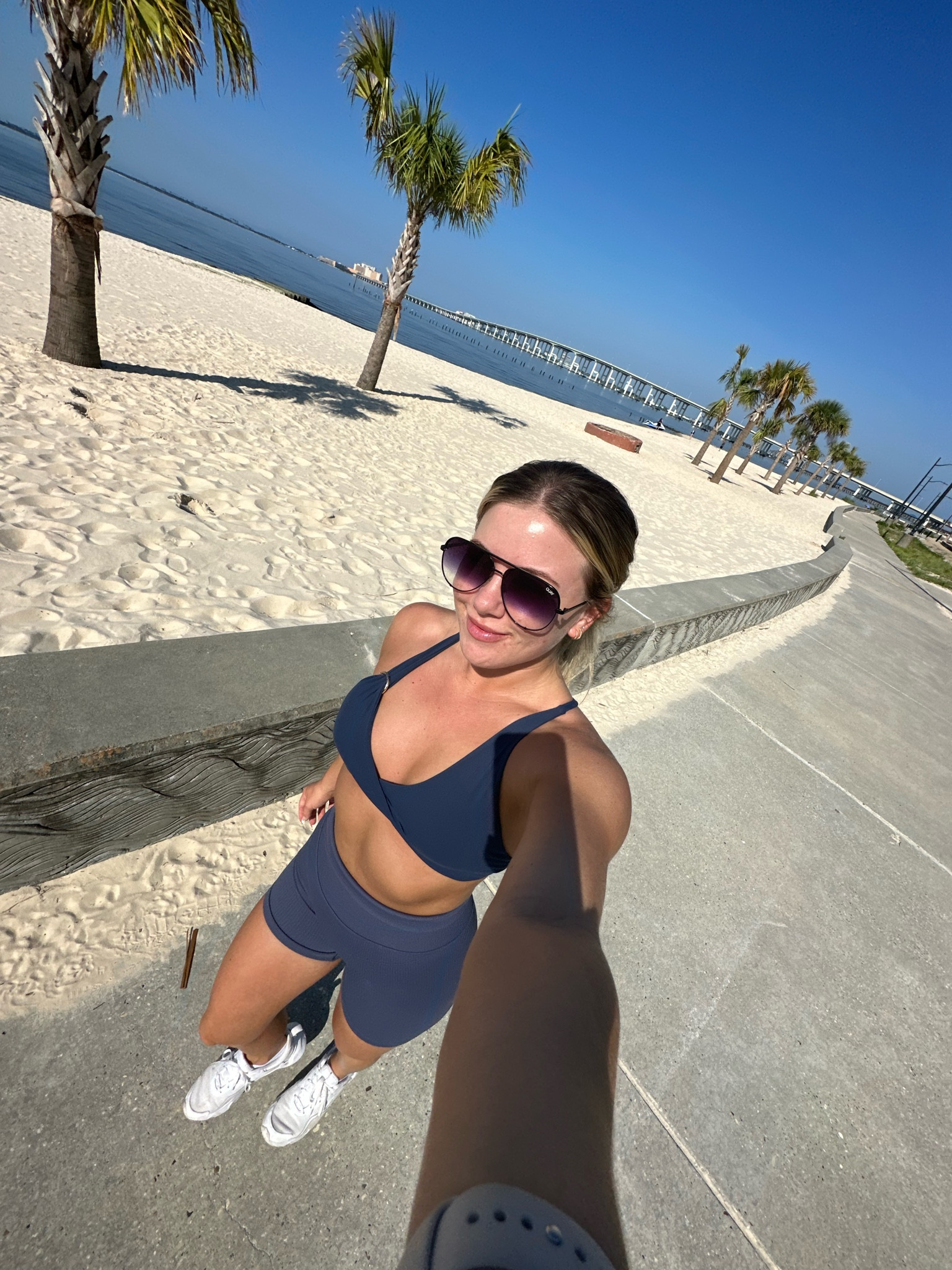 Navy active set 🫶🏼  Wearing size small! 

#LTKunder100 #LTKunder50 #LTKfit