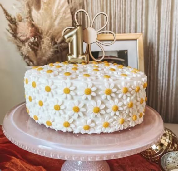 50  Edible Fondant Daisies  1" / Edible Cake Cupcake Sugar Decorations/ Fondant flowers / Edible ... | Etsy (US)