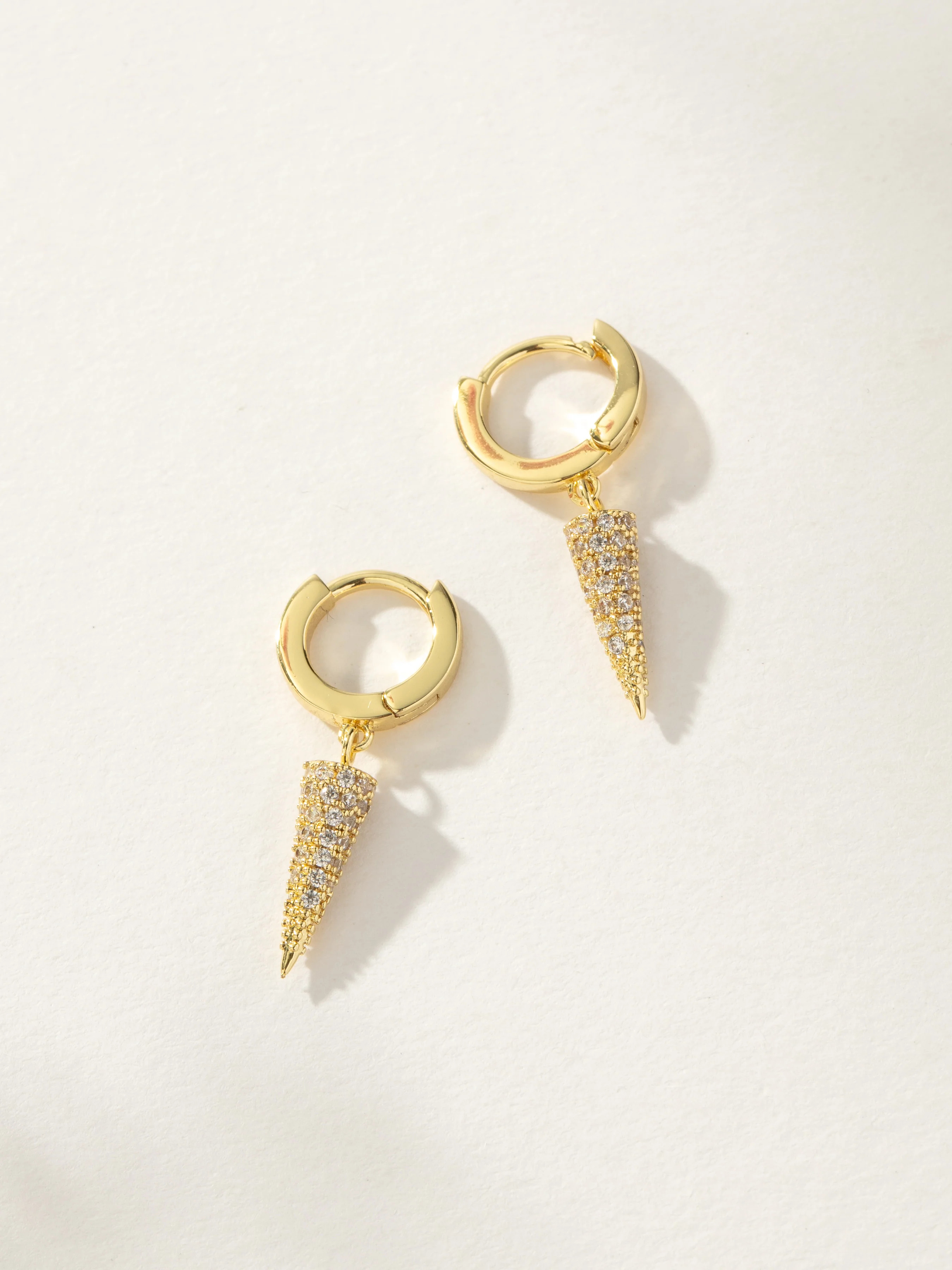 Killing It Spike Huggie Earrings in Gold | Uncommon James | Uncommon James